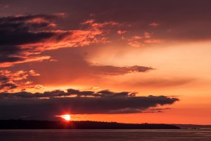 Waterfront Sunset in Edmonds, Washington