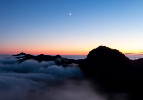 Summit Lake Peak sunset